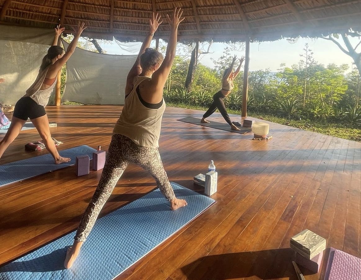 yoga class jungle costa rica shambhala